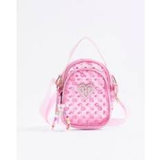 River Island Pink Handbags River Island Girls Pink Ri Monogram Jelly Cross Body Bag
