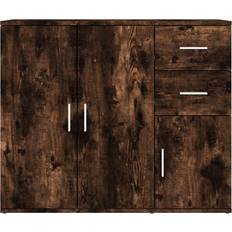 vidaXL 823274 Smoked Oak Sideboard 91x75cm
