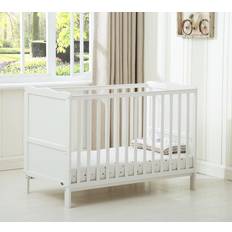 MCC Orlando Cot Bed with Mattress White 26x49.6"