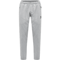 Hummel Men Move Grid Cotton Pants - Grey Melange