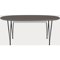 Fritz Hansen Superellipse B620 Grey Matt/Black Dining Table 100x270cm