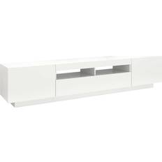 vidaXL LED Lights White TV-bord 200x40cm