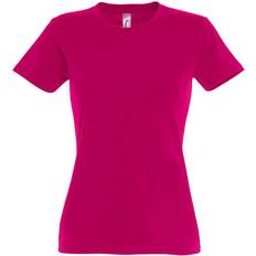 Sol's Women's Imperial Heavy Short Sleeve T-shirt - Fuchsia
