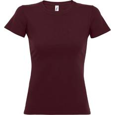 Sol's Women's Imperial Heavy Short Sleeve T-shirt - Burgundy