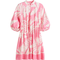 H&M Tie Belt Dress - Pink/Patterned