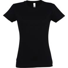 Sol's Women's Imperial Heavy Short Sleeve T-shirt - Deep Black