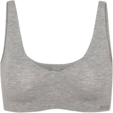 Boody Seamfree Crop Bra - Light Grey Marl