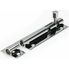 Door Latches & Bolts Chrome Barrel Door Bolt 75mm Pack 1