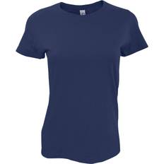 Sol's Women's Imperial Heavy Short Sleeve T-shirt - Navy