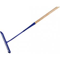 Faithfull Rakes Faithfull Tarmac Rake 16 Round Teeth Wooden Handled