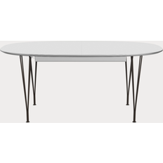 Fritz Hansen Superellipse B620 White Matt/Brown Bronze Spisebord 100x270cm