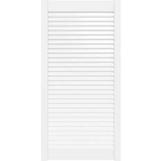 vidaXL À Persiennes Bois de Pin Massif Blanc 99,3 49,4 cm