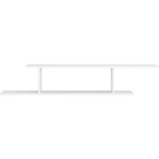 vidaXL Wall Mounted White TV-bord 125x23cm