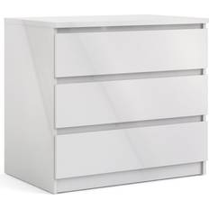Tvilum Naia White High Gloss Chest of Drawer 77x70.1cm