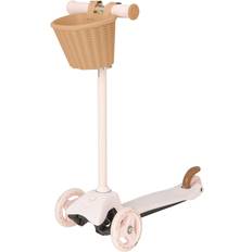 Evo Mini Cruiser 3 Wheel Scooter with Basket Pink Pastel