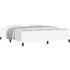 180 cm Senge vidaXL Seng Andet Ren Hvid 180 x 200 cm Kunstlæder Rammeseng