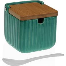 Zuccheriere Versa Portazucchero Verde Ceramica Bambù 8.3 x 8.3 cm Zuccheriera