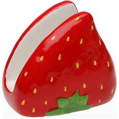 Napkin Holder Versa tile Ceramic Strawberry 9.5 x 10.1 x 7.4 cm Napkin Holder