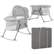 Kinderkraft Lovi Crib Rocker Grey 24x34.6"