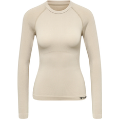 Hummel Women Clea Seamless Tight T-shirt L/S - Chateau Gray