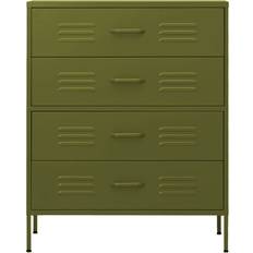 vidaXL 336198 Olive Green Byrå 80x101.5cm