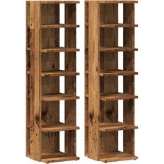 vidaXL 856665 Old Wood Skoställ 28x102cm 2st