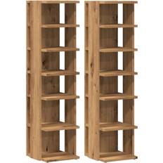 vidaXL 856667 Artisan Oak Skostativ 28x102cm 2stk