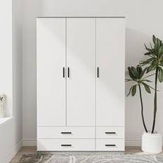 17 Stories 3 Door 4 Drawer Storage Shelf Wardrobe