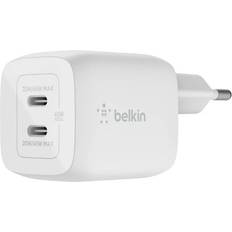 Belkin Dual USB-C GaN Wall Charger with PPS 45W White