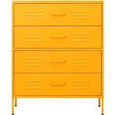 vidaXL 336200 Mustard Yellow Chest of Drawer 80x101.5cm