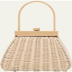 Estelle Rattan Top Handle Bag - Natural