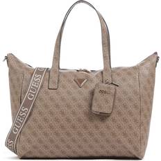 Guess Brun Weekendtaske Guess Shopper Latona - Brun/Brokade/Hvid