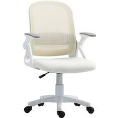 Homcom White Office Chairs Homcom Ergonomic Swivel Computer White Office Chair