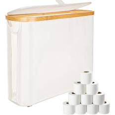 Bamboo Toilet Paper Storage Basket