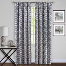 Tara Window Curtain Panel 54 x 63 84L x 54W Charcoal