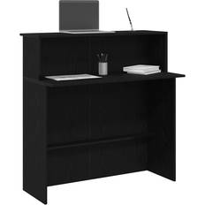 Skrivbord 100cm vidaXL Receptionsdisk Svart 100x50x103.5 cm Skrivbord