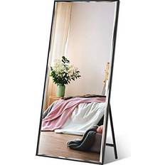 Vasemouh 65x23.6in 165x60 cm Black Wall Mirror