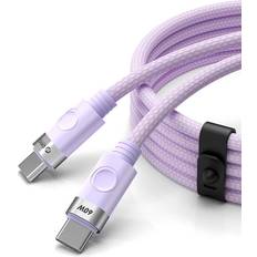 USB-C Till USB-C Kabel 60W 3A PD 1m Lila
