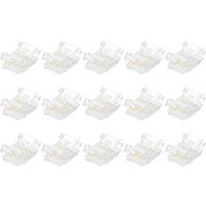 Yellow Light Strips Uxcell 15 Pcs 4 Pin LED Connectors Light Strip