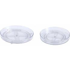 Lazy Susan Cabinet Organizer Clear Storage Bins