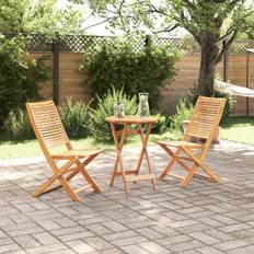 Garden & Outdoor Furniture vidaXL 3 Piece Folding Solid Wood Acacia Bistro Set