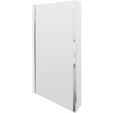 6mm Toughened Safety Glass Reversible L-Shaped Bath Screen