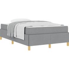 190 cm Rammesenge vidaXL Box Spring Seng Andet Lysegrå Hvid 120 x 190 cm Rammeseng