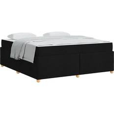 180 cm Senge vidaXL Sengeramme Med Madras Andet Sort 180 x 200 cm Rammeseng