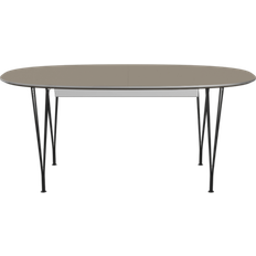 Fritz Hansen Superellipse B620 Brown Ottowa/Matt Black Matbord 100x270cm