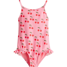 H&M Girls Printed Swimsuit - Pink/Cherries