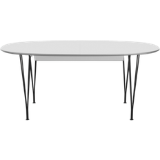 Fritz Hansen Superellipse B620 White/Matt Black Spisebord 100x270cm