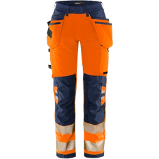 UV-beskyttelse Arbejdsbukser Fristads 2664 GSTP Stretch Trousers - Orange/Navy