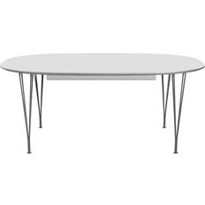 Fritz Hansen Superellipse B620 White/Matt Silver Grey Spisebord 100x270cm