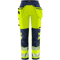 S Arbetsbyxor Fristads 2664 GSTP Stretch Trousers - Yellow/Navy